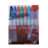 Sharpie Permanent Markers Fine Point 8 Assorted Colors