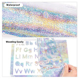 Silver Glitter Vinyl Sticker Roll (GLT01) – 50cm x 1m