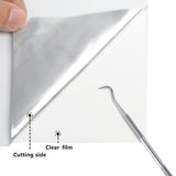 Silver PVC Heat Transfer Vinyl Sticker Roll – 51cm x 1m