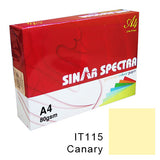 ورق ملون سينار سبكترا A4 80 غ/م²، لون أصفر كناري IT 115 