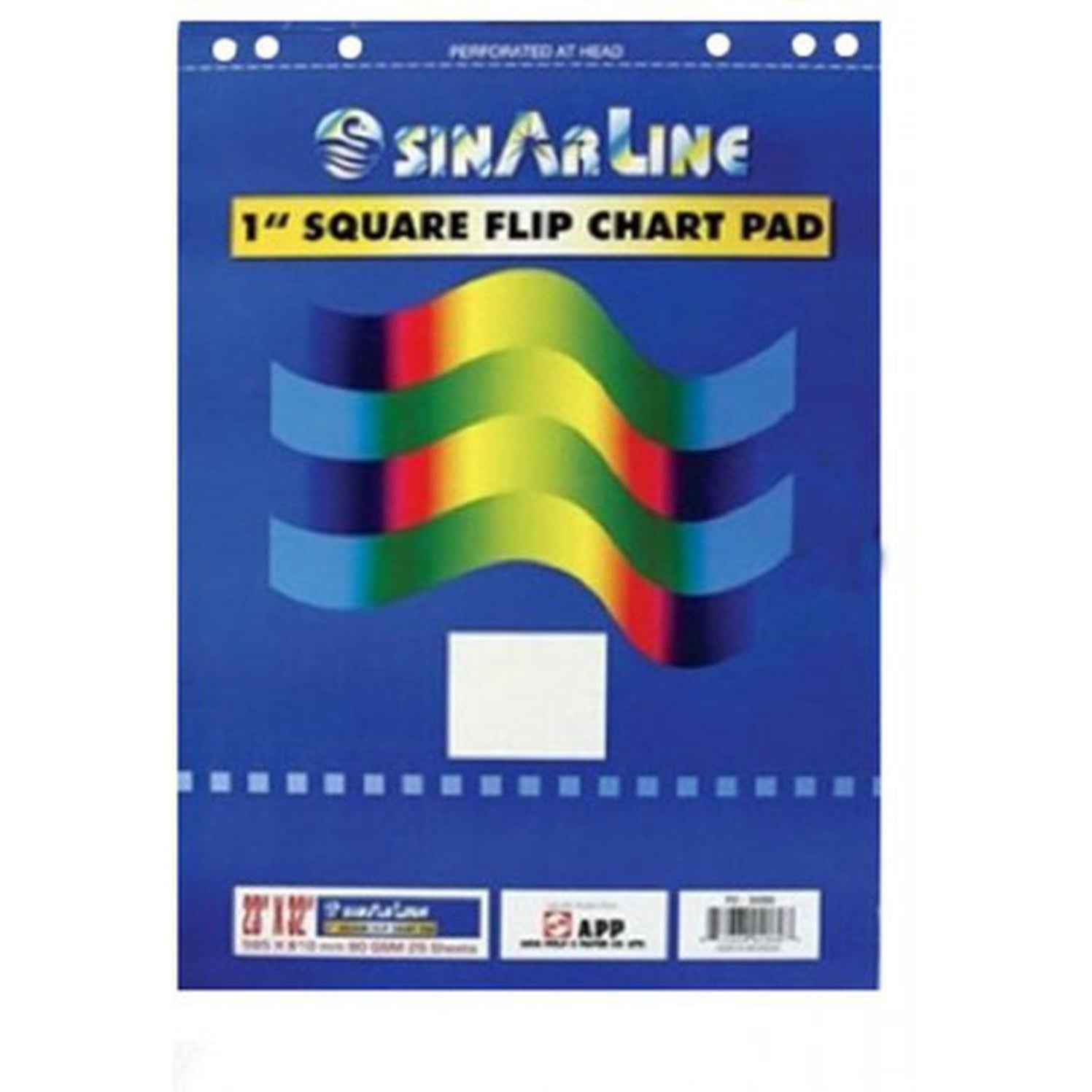 Sinarline Plain Flip Chart A1 Pad 25 Sheets-Paper Sheets-SinarLine-Star Light Kuwait