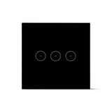 Smart Light Switch 3 Gang WiFi - Black