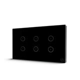 Smart Light Switch 6 Gang WiFi - Black