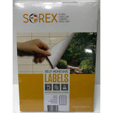 Sorex 100 Sheets A4 Premium Stickers 70 X 35 Mm 24 Labels Per Sheet-Labels-Other-Star Light Kuwait