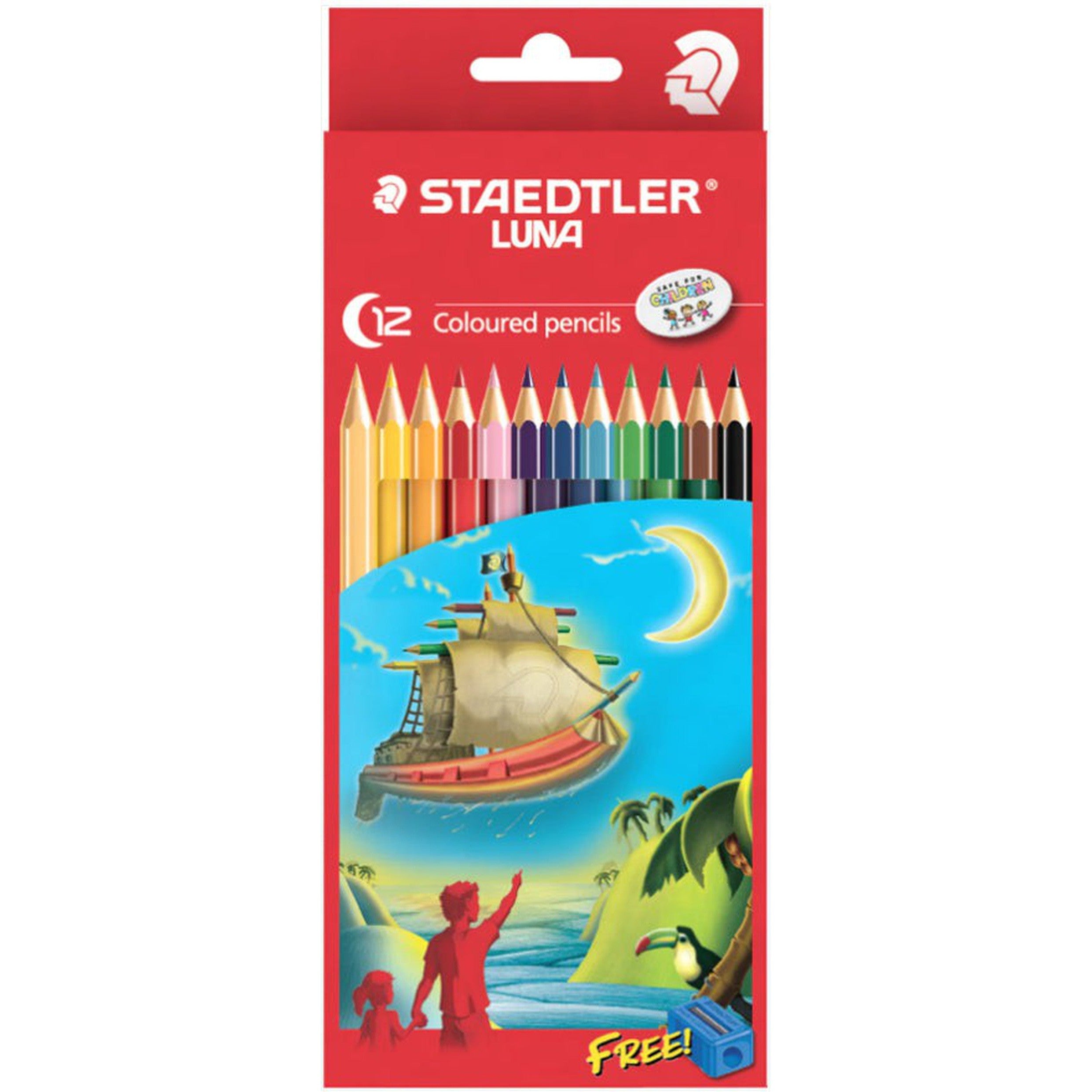 Staedtler Luna Colored Pencils 12 Colors-Pencils-Staedtler-Star Light Kuwait