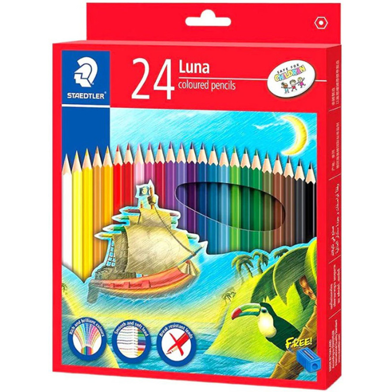 Staedtler Luna Colored Pencils 24 Colors-Pencils-Staedtler-Star Light Kuwait