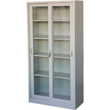 Steel File Cabinet / Locker With Sliding Glass Door-Cabinet Accessories-Bab Al-Saif Est-Star Light Kuwait