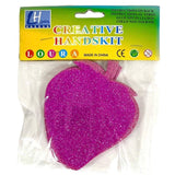 Strawberry Sticky Glitter Foam 4 Pack Pink Color
