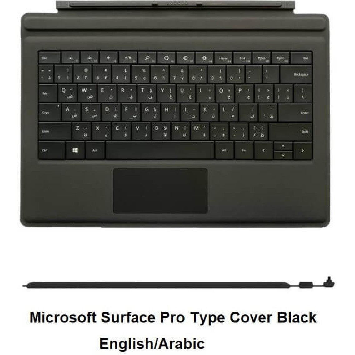 Surface Pro Type Cover Keyboard English Arabic Black Fmn 00014-Keyboard-Other-Star Light Kuwait