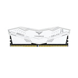 ذاكرة T-Force Delta Alpha RGB DDR5 6000 بسعة 32 جيجابايت (قطعتان × 16 جيجابايت) بيضاء CL38 1.25 فولت