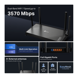 TP-Link Archer BE220 BE3600 Dual-Band WiFi 7 Router