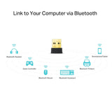 TP-Link (Archer T2UB Nano) AC600 Nano Wi-Fi Bluetooth 4.2 USB Adapter - 5GHz(433Mbps)