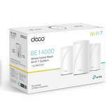 TP-Link Deco BE68 BE14000 Tri-Band Whole Home Mesh WiFi 7 System (10Gbps LAN), 3-Units
