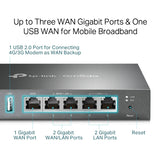 راوتر تي بي-لينك (ER605) أومادا جيجابت VPN - شبكة واسعة جيجابت / شبكة محلية جيجابت