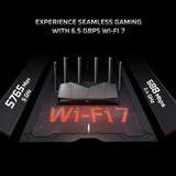 TP-Link GE400 BE6500 Dual-Band WiFi 7 Gaming Router, 2.5G