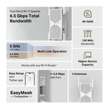 TP-Link RE405BE BE6500 Dual-Band Wi-Fi 7 Range Extender