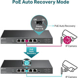 مفتاح سطح المكتب TP-Link (TL-SG105PP-M2) ذو 5 منافذ بسرعة 2.5 جيجابت/ثانية مع 4 منافذ PoE++ - 25 جيجابت/ثانية / LAN