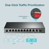 TP-Link TL-SG1210MP 10-Port Gigabit Desktop Switch with 8-Port PoE+ - 20 Gbps / LAN
