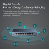 TP-Link TLSG108 8 Port Gigabit Ethernet Network Desktop Switch