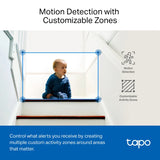 TP-Link (Tapo C230) Pan/Tilt AI Home Security Wi-Fi Camera - H.264 / 2880 x 1620 / 2.4 GHz - White