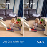 TP-Link Tapo C250 4K Pan/Tilt AI Home Security WiFi Camera