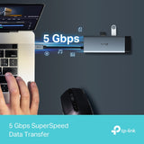 TP-Link UH6120C USB-C 6 in 1 Hub HDMI 4K@60Hz