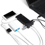 موزع USB 3.0 من TP-Link (UH720) بسبعة منافذ مع منفذي شحن