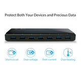 موزع USB 3.0 من TP-Link (UH720) بسبعة منافذ مع منفذي شحن
