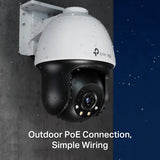 TP-Link (VIGI C540) VIGI 4MP Outdoor Full-Color Pan Tilt Network Camera - 2560 X 1440 / LAN
