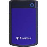 قرص صلب Transcend StoreJet 25M3C بسعة 2 تيرابايت، مزود بمنفذ USB من النوع C، يدعم USB 3.1 من الجيل الأول، بسرعة تصل إلى 5 جيجابت في الثانية.