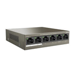 مفتاح Tenda TEF1106P-4 ذو 6 منافذ، 4 منافذ PoE + منفذان للوصلة الصاعدة، بقدرة 60 واط