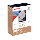 Toshiba 8TB N300 NAS Hard Drive 3.5″ SATA Internal HDD, 7200rpm