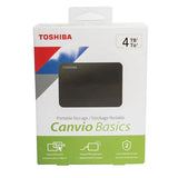 قرص صلب خارجي محمول من توشيبا كانفيو بيسكس بسعة 4 تيرابايت ومنفذ USB 3.0