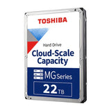 قرص صلب توشيبا إنتربرايز 22 تيرابايت 3.5 بوصة SATA 512e 7200 دورة في الدقيقة (MG10AFA22TE)