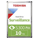 Toshiba S300 Pro Surveillance Internal Hard Drive - 10TB / 3.5-inch / SATA-III / 7200 RPM