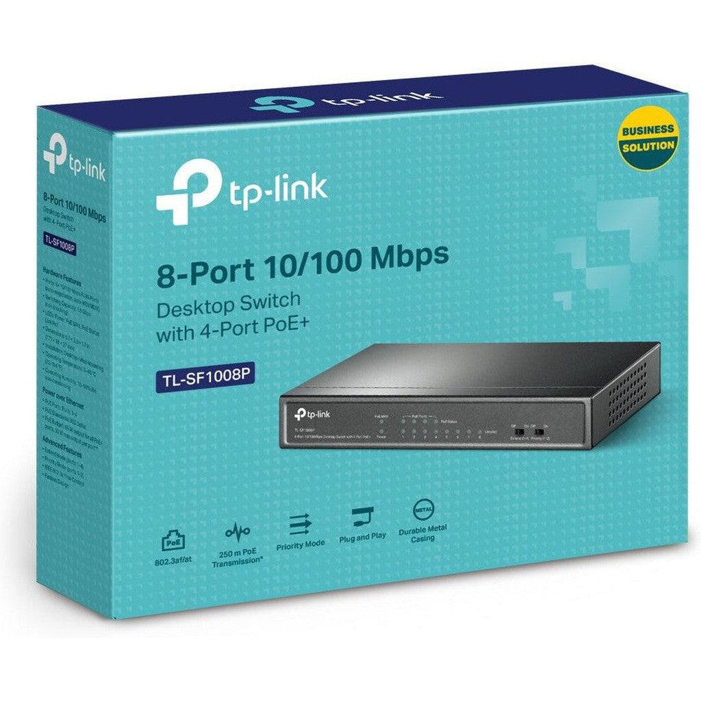 Tp-Link 8-Port 10/100Mbps Desktop Switch With 4-Port Poe+-Tp Link-TP Link-Star Light Kuwait