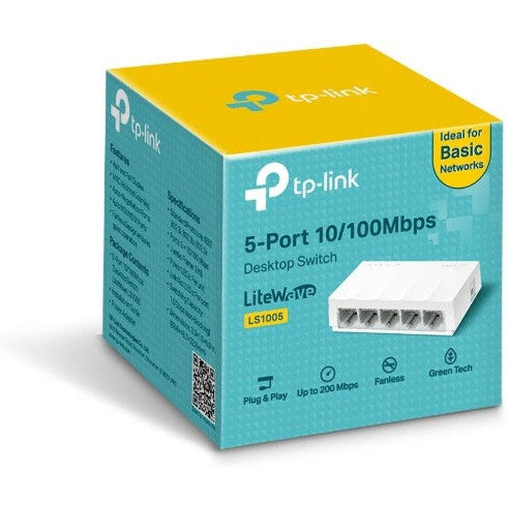 Tp-Link Ls1005 5-Port 10/100Mbps Desktop Network Switch-Tp Link-TP Link-Star Light Kuwait