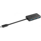 موزع USB-A و USB-C من ترانسيند بأربعة منافذ - أسود