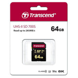 بطاقة ذاكرة فلاش Transcend 64 GB UHS-II U3 ​​V90 SDHC 