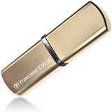 محرك أقراص Transcend JF820G بسعة 128 جيجابايت، منفذ USB 3.1 من الجيل الأول، لون ذهبي معدني (TS128GJF820G)