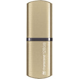 محرك أقراص Transcend JF820G بسعة 128 جيجابايت، منفذ USB 3.1 من الجيل الأول، لون ذهبي معدني (TS128GJF820G)