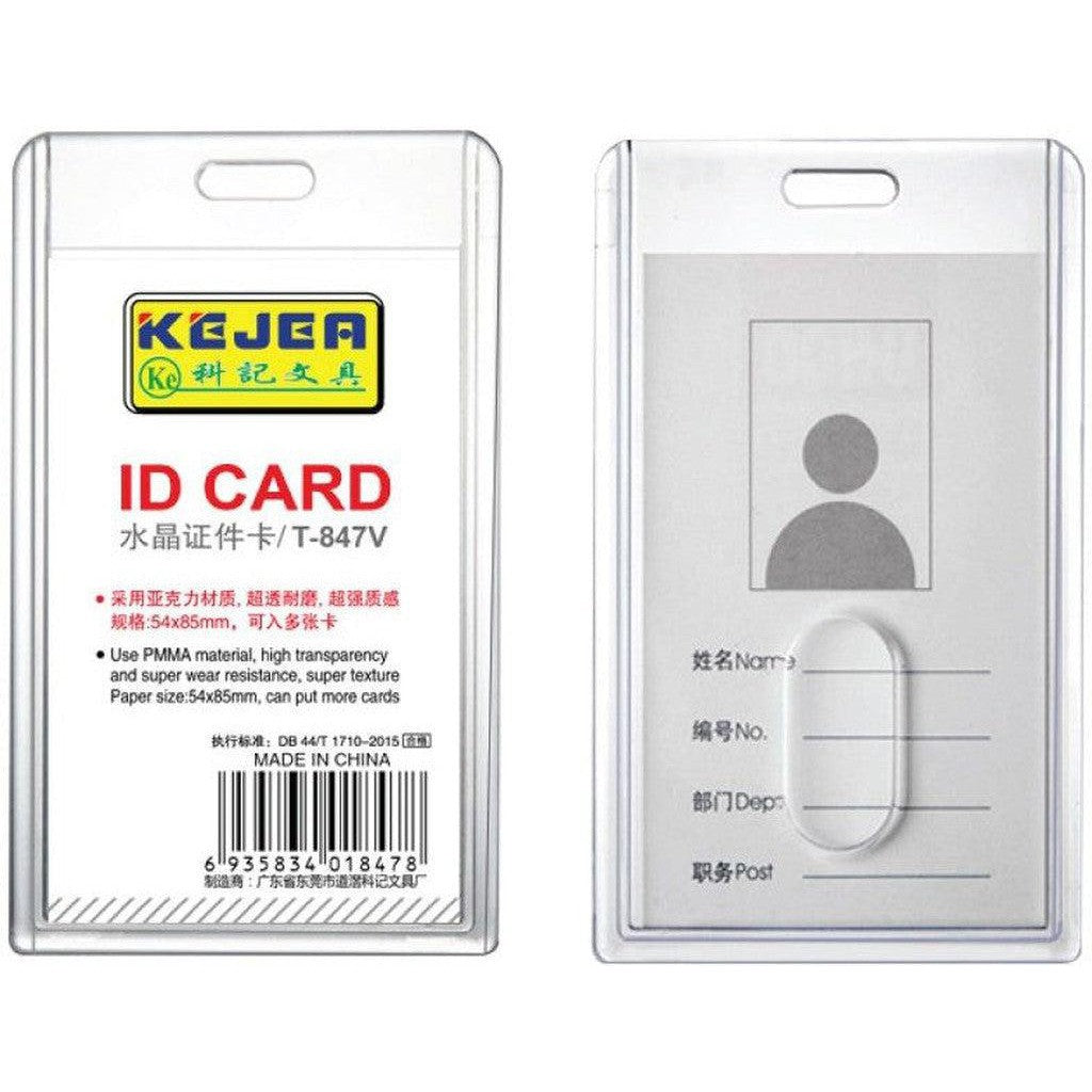 Transparent Acrylic Id Card Cover (5.4Cm X 8.5Cm)-Cards And Id-Other-Star Light Kuwait