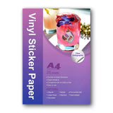 Transparent Holographic PET Vinyl Sticker Paper – Five-pointed Star/ A4/ 20 Sheets