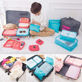 Travel Laundry Pouch 6Pcs Set - Black