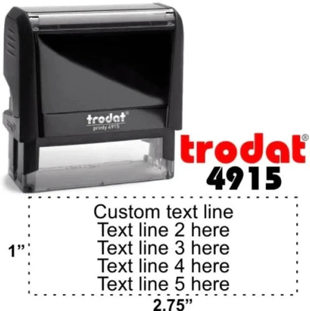 Trodat Customized Stamp - Blue (4915 )-Customized Stamps-TRODAT-Star Light Kuwait