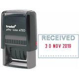 Trodat Printy 4750 Self Inking Dater Stamp "Received"-Office Stamp-TRODAT-Star Light Kuwait