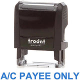 Trodat Printy 4911 Stamp "A-C Payee Only" - Blue-Office Stamp-TRODAT-Star Light Kuwait