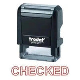 Trodat Printy 4911 Stamp "Checked" - Red-Office Stamp-TRODAT-Star Light Kuwait