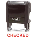 Trodat Printy 4911 Stamp "Checked" - Red-Office Stamp-TRODAT-Star Light Kuwait