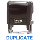 Trodat Printy 4911 Stamp "Duplicate" - Blue-Office Stamp-TRODAT-Star Light Kuwait